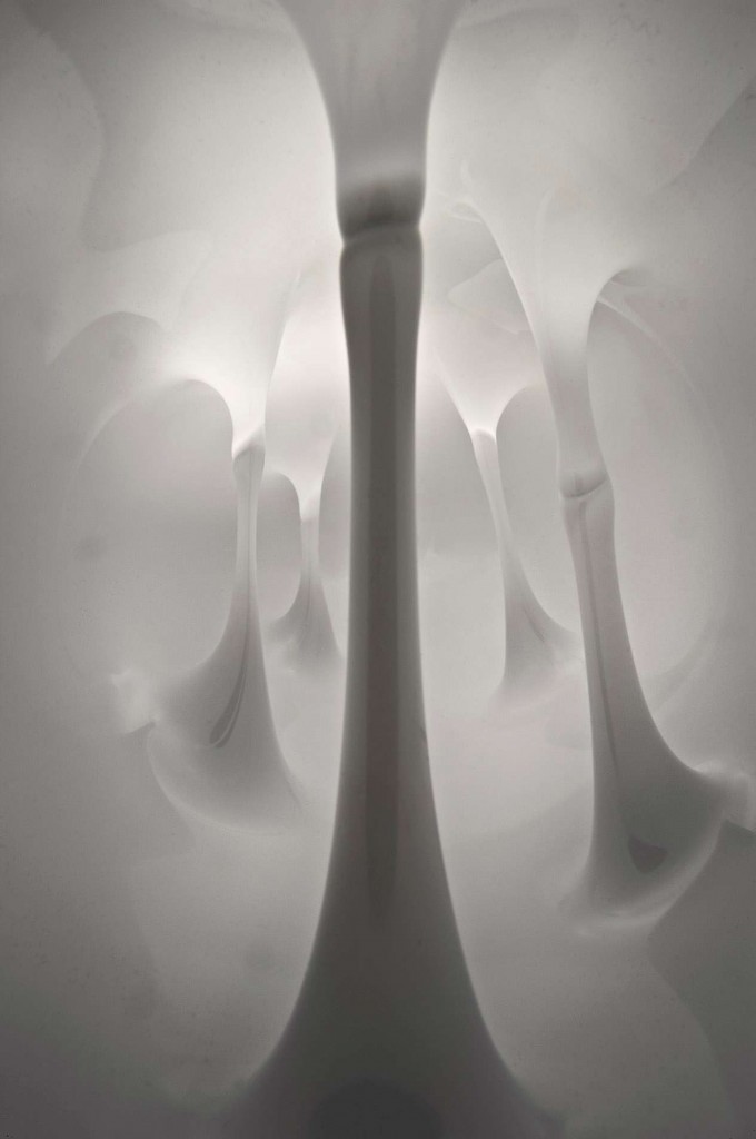 2008 
Glass Sculpture
Hand blown glass 
White, black, grey, transparent 
Ca 35 x 17 cm 
Unique piece