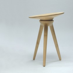 2004 
Stool with loose movable seat 
Solid maple 
Diameter 38 cm H 50 cm 
Limited edition of 10