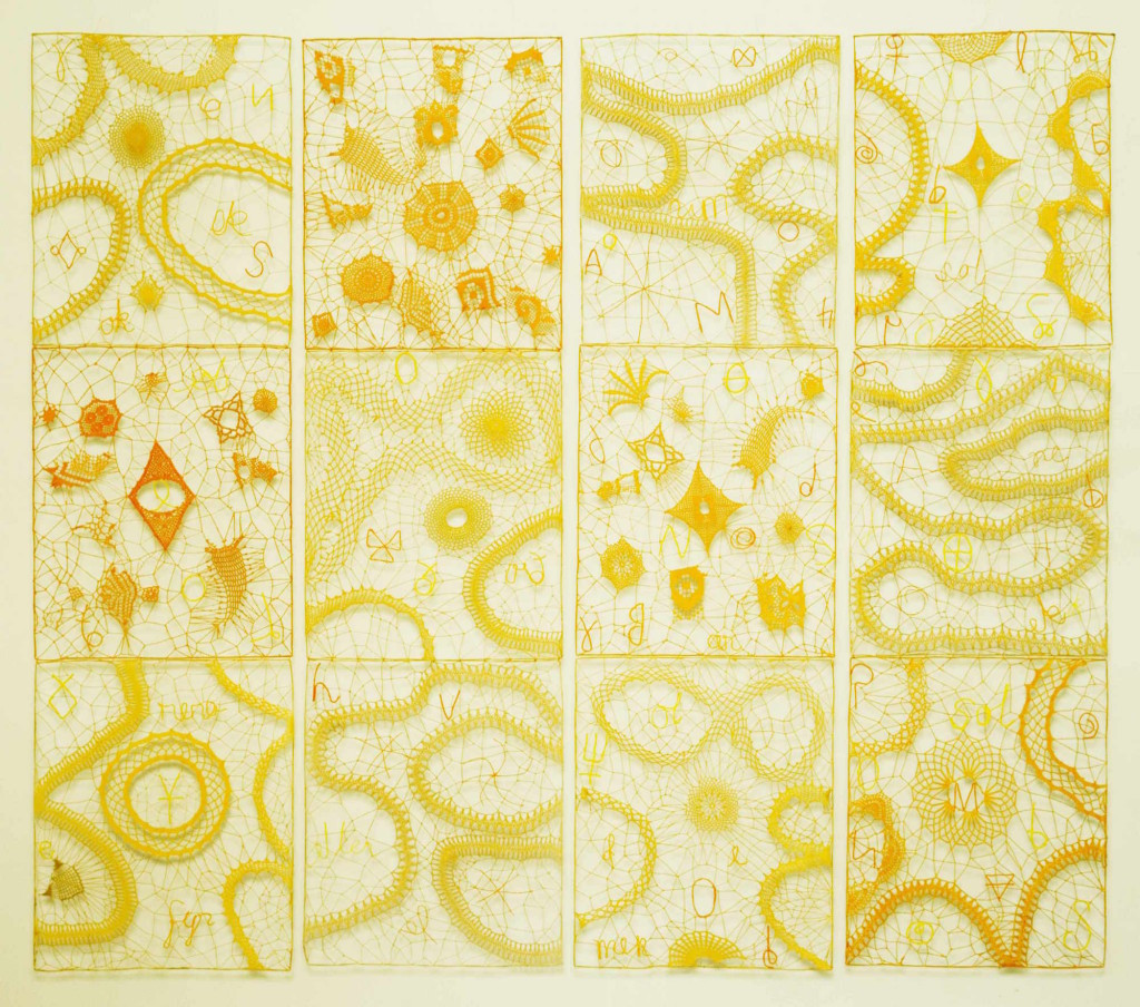 2016
200 x 180 cm (78,74 x 70,85 in)
Linen thread laces, crochet and macrame
Unique piece