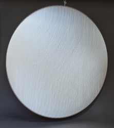 2019
Polyester thread, birchwood, polyester textile, glass wool
200 x 200 cm